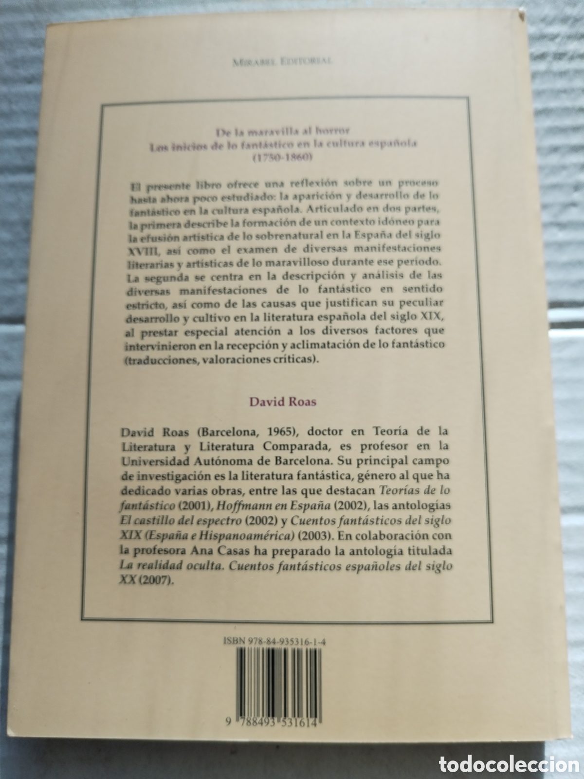 Libros de segunda mano: DE LA MARAVILLA AL HORROR/DAVID ROAS - Foto 3