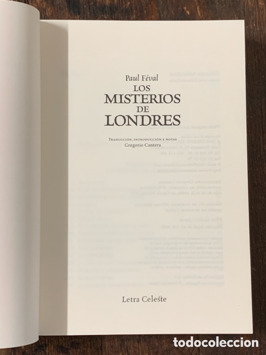 Libros de segunda mano: Los Misterios de Londres, Paul F&eacute;val - CELESTE 2000 - Foto 2