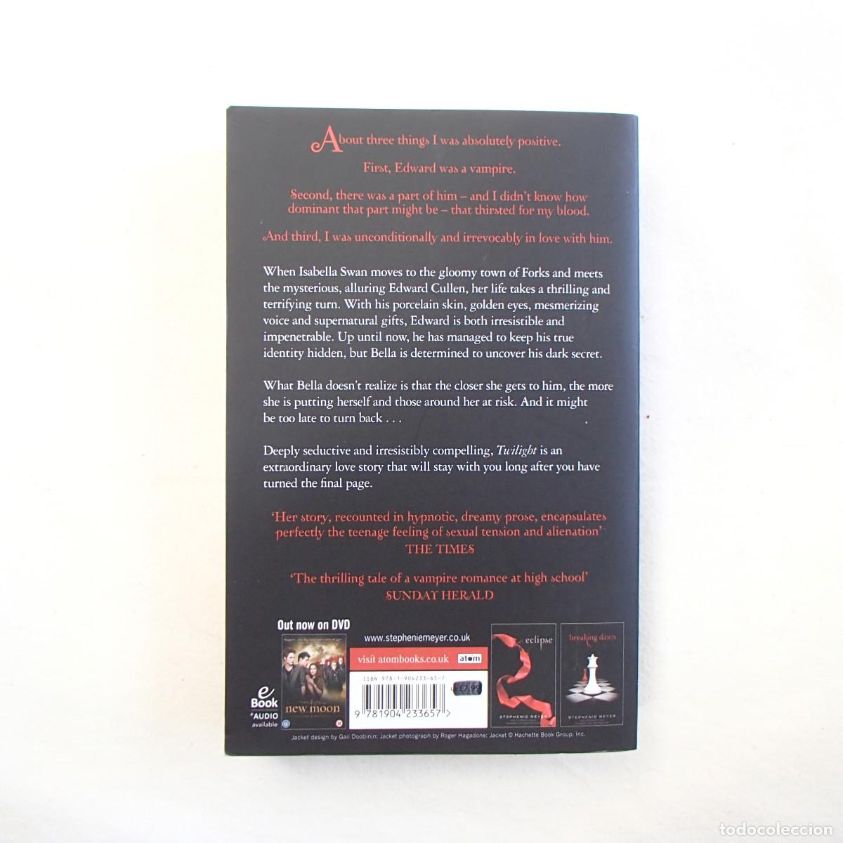 Libros de segunda mano: TWILIGHT - STEPHENIE MEYER (ATOM) NOVELA. IDIOMAS - Foto 3