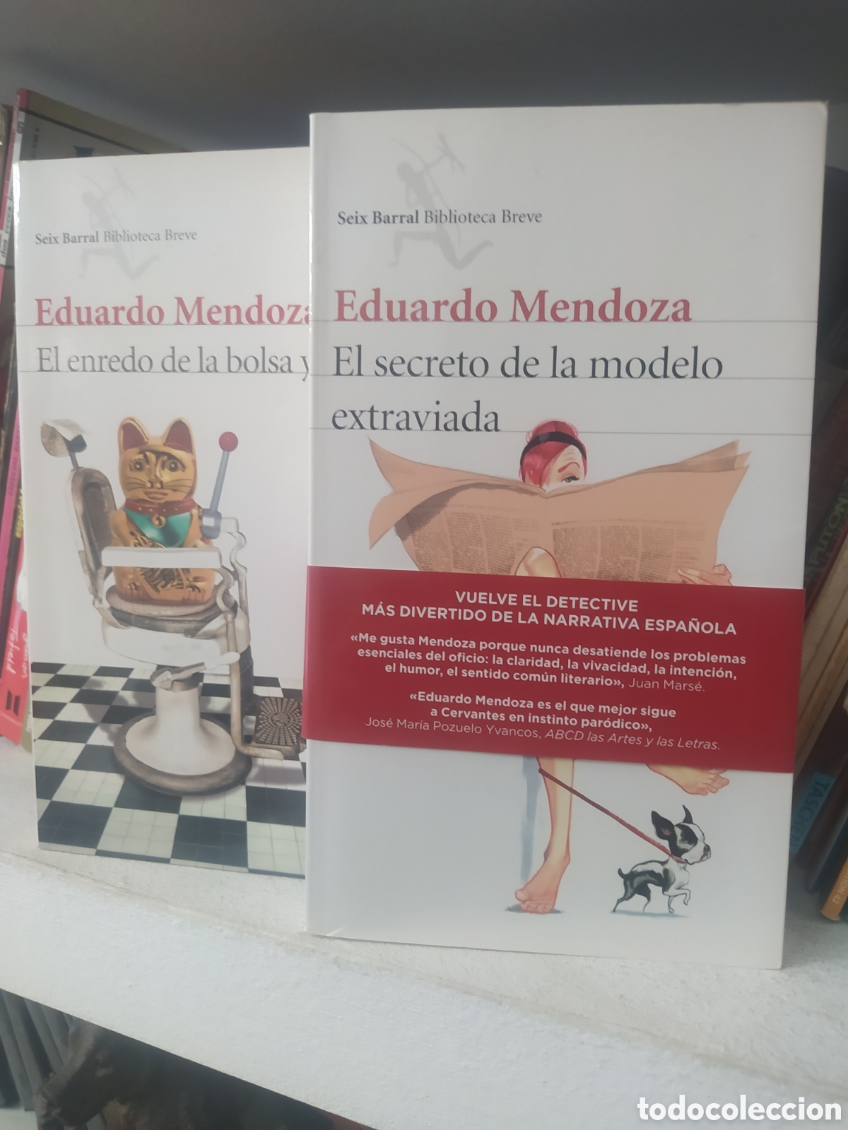 Libros de segunda mano: El enredo de la bolsa y la vida + El secreto de la modelo extraviada.