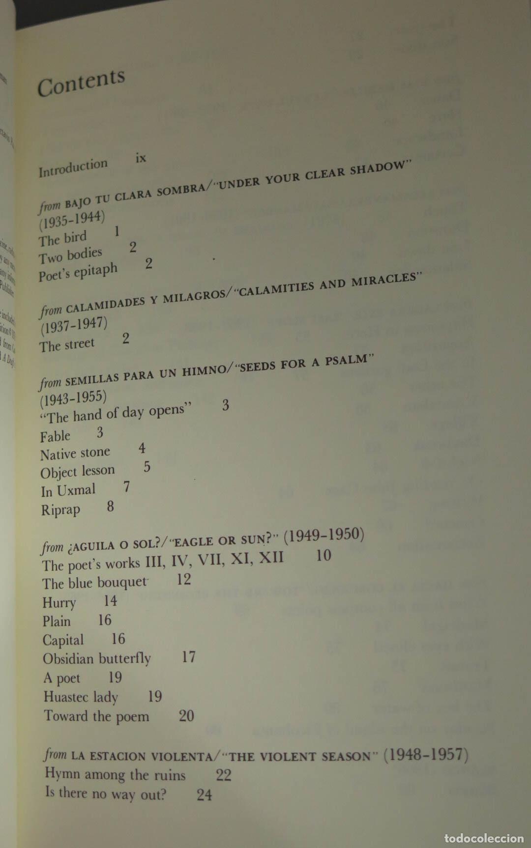 Libros de segunda mano: Selected Poems. OCTAVIO PAZ - Foto 2