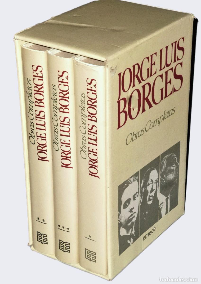 Libros de segunda mano: OBRAS COMPLETAS DE JORGE LUIS BORGES. 3 TOMOS - Foto 1