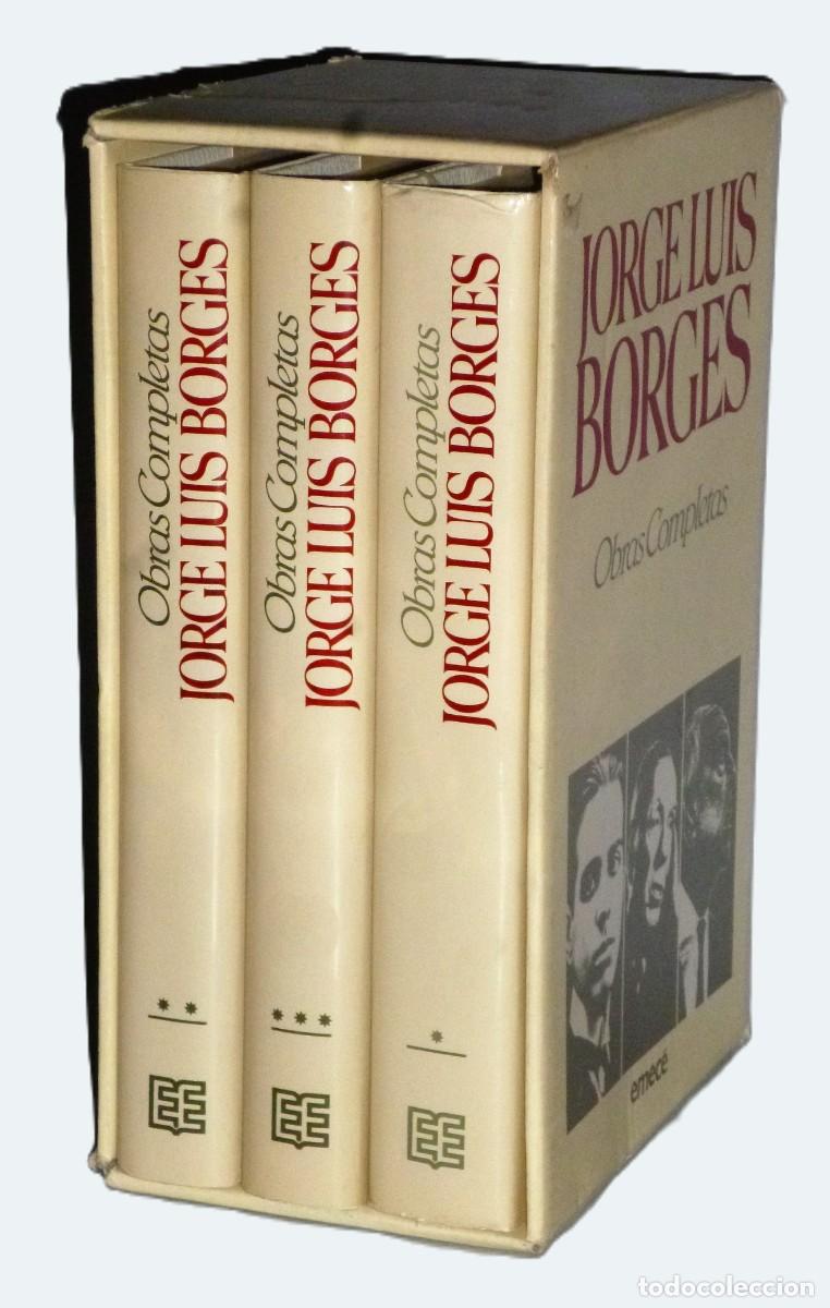 Libros de segunda mano: OBRAS COMPLETAS DE JORGE LUIS BORGES. 3 TOMOS - Foto 3