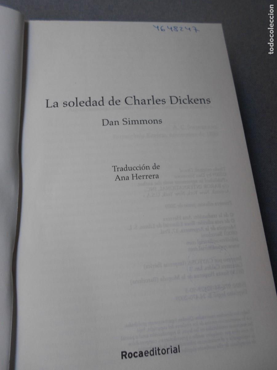 Libros de segunda mano: LA SOLEDAD DE CHARLES DICKENS - Foto 3