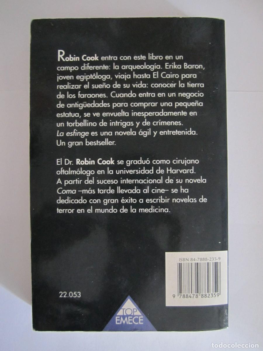 Libros de segunda mano: Libro robin cook- la esfinge - Foto 2