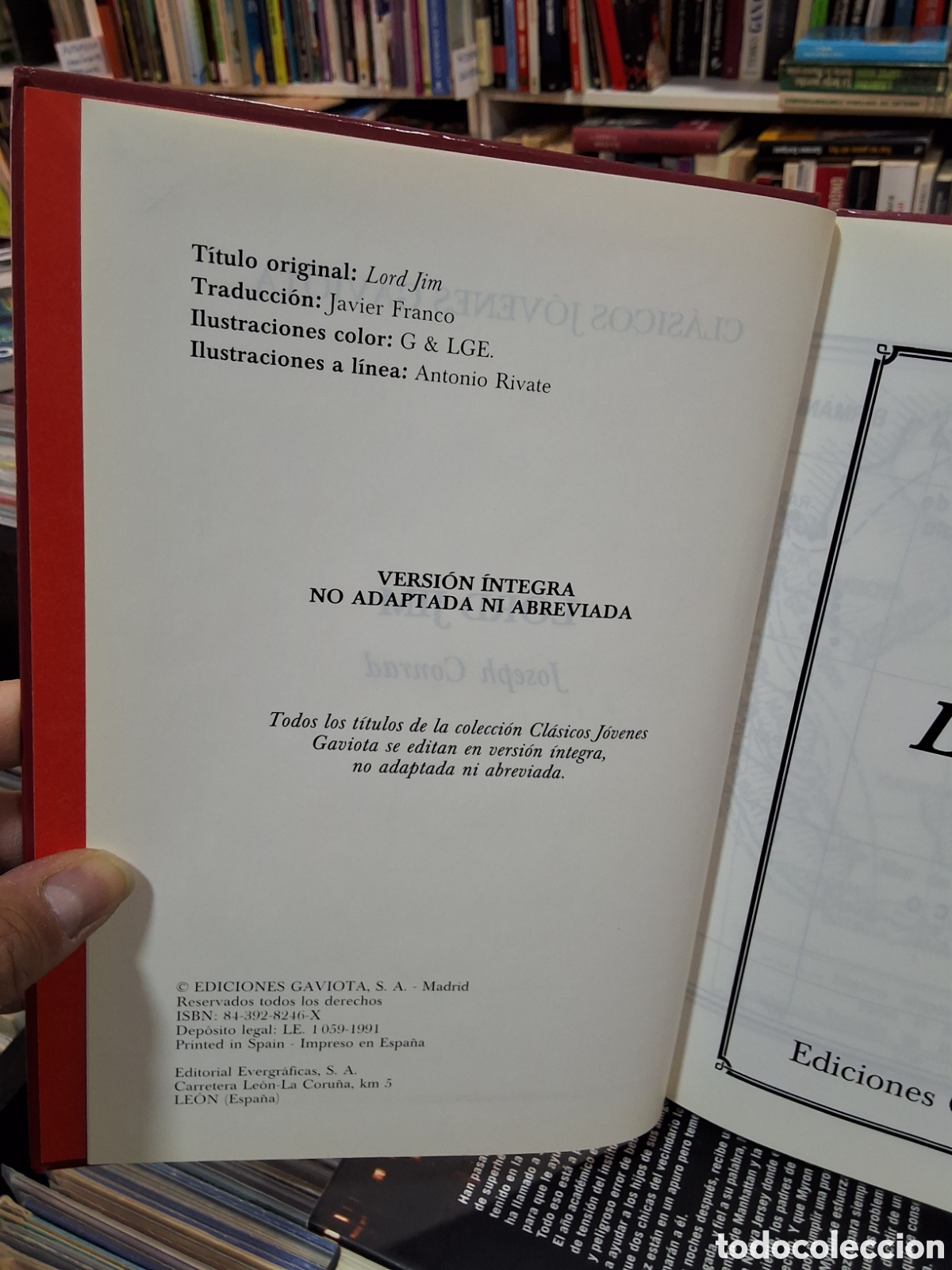 Libros de segunda mano: LORD TIM - JOSEPH CONRAD - VERSION &Iacute;NTEGRA - CON ILUSTRACIONES - Foto 4