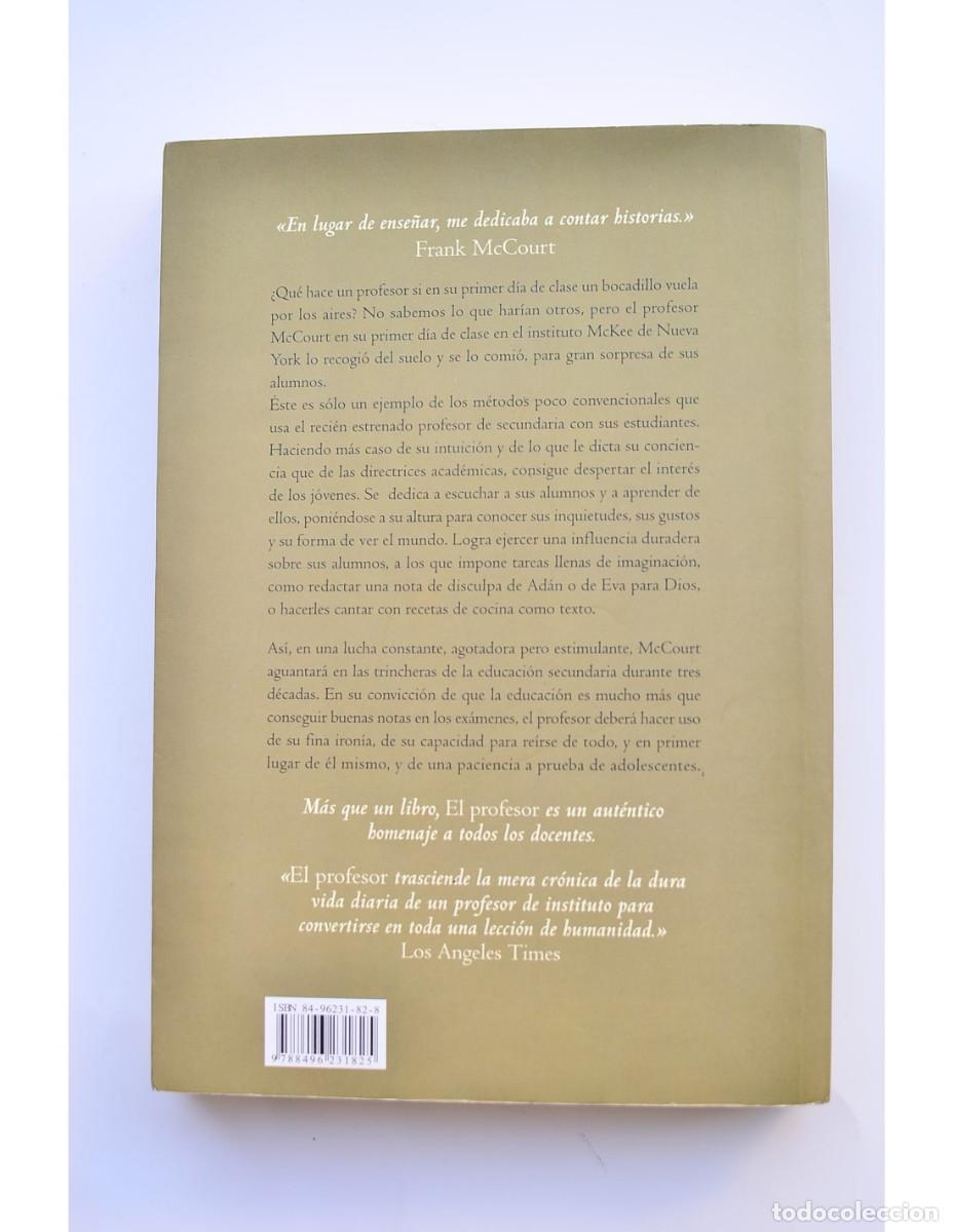 Libros de segunda mano: El profesor - McCourt, Frank - Foto 3