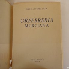 Libros de segunda mano: ORFEBRERIA MURCIANA