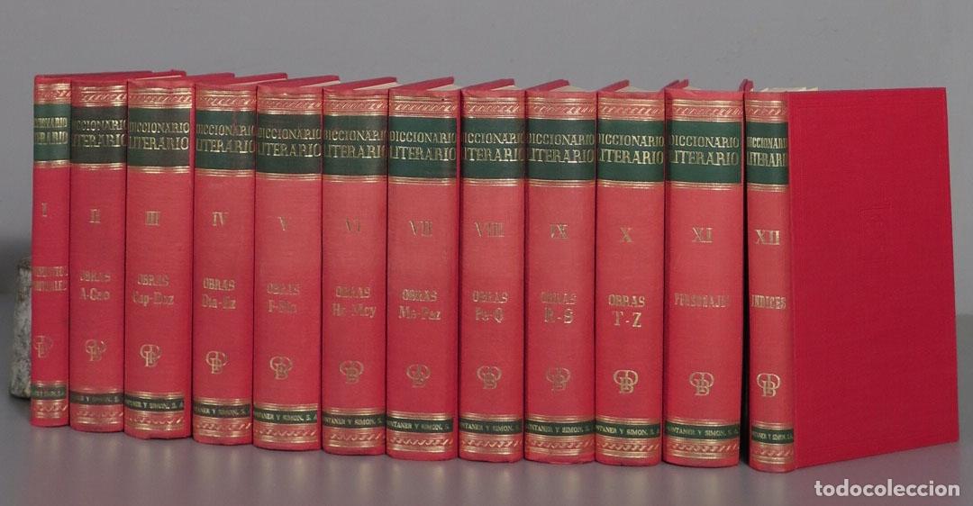 Libros de segunda mano: DICCIONARIO LITERARIO. 12 tomos