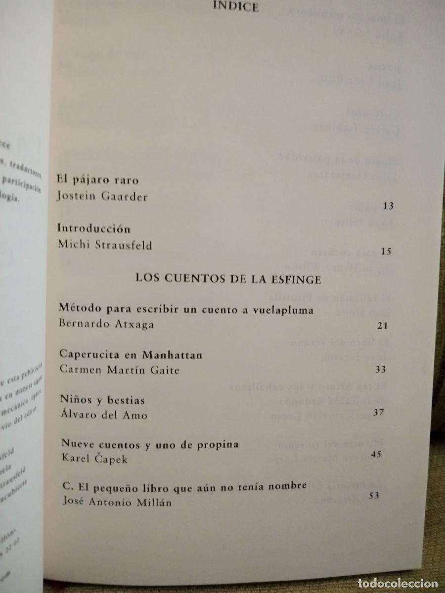 Libros de segunda mano: LOS CUENTOS DE LA ESFINGE - Foto 8