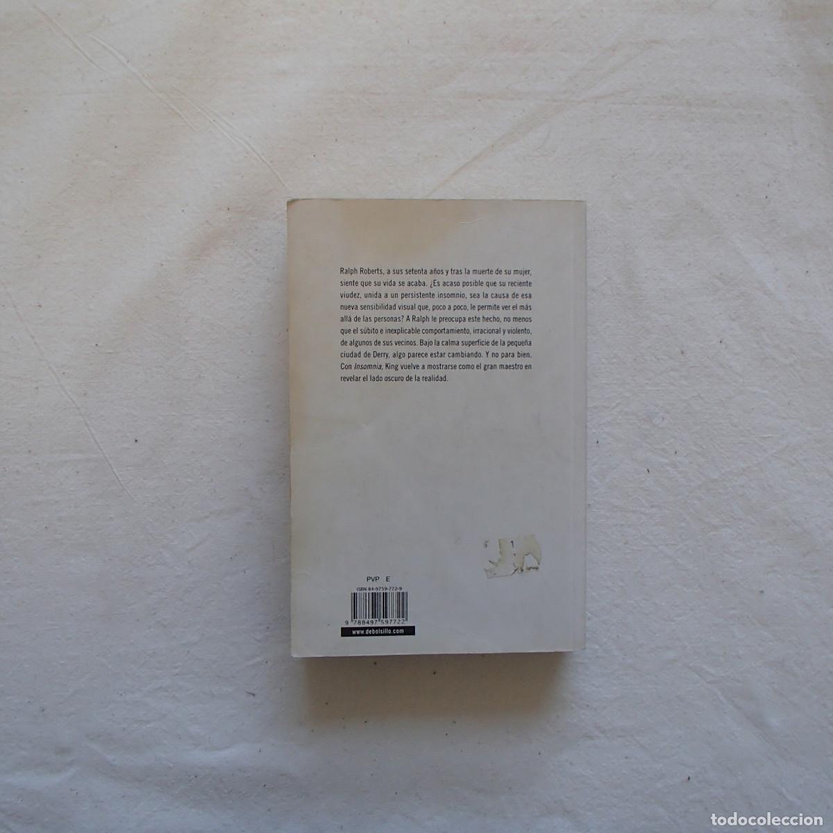 Libros de segunda mano: INSOMNIA - STEPHEN KING (DEBOLSILLO) NOVELA - Foto 3