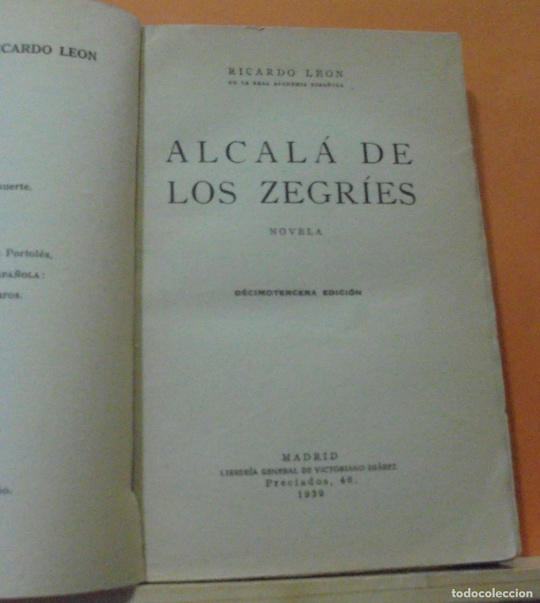 Libros de segunda mano: Alcala de los Zegries. Ricardo Leon - Foto 2