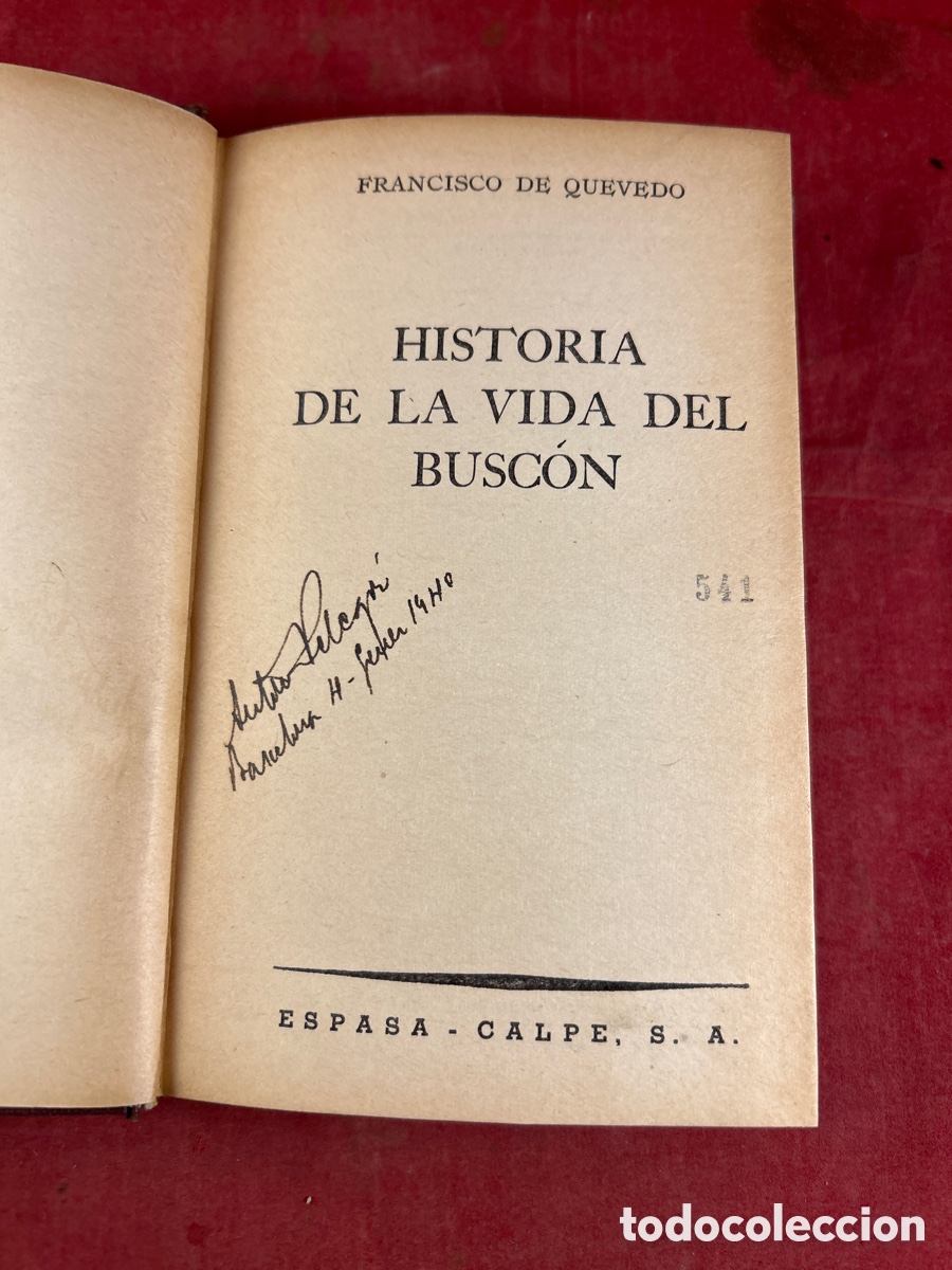 Libros de segunda mano: HISTORIA DE LA VIDA DEL BUSC&Oacute;N. QUEVEDO - Foto 1