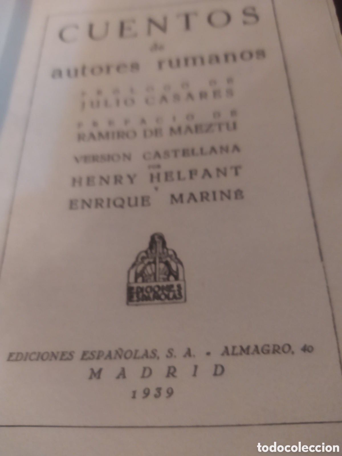 Libros de segunda mano: Cuentos de autores rumanos. - Foto 3