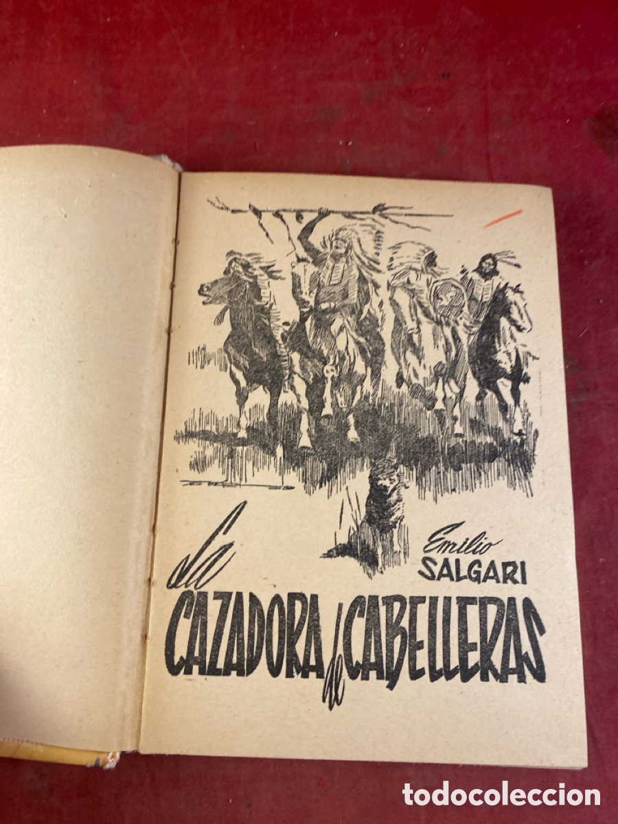 Libros de segunda mano: SALGARI. LA CAZADORA DE CABELLERAS - Foto 2