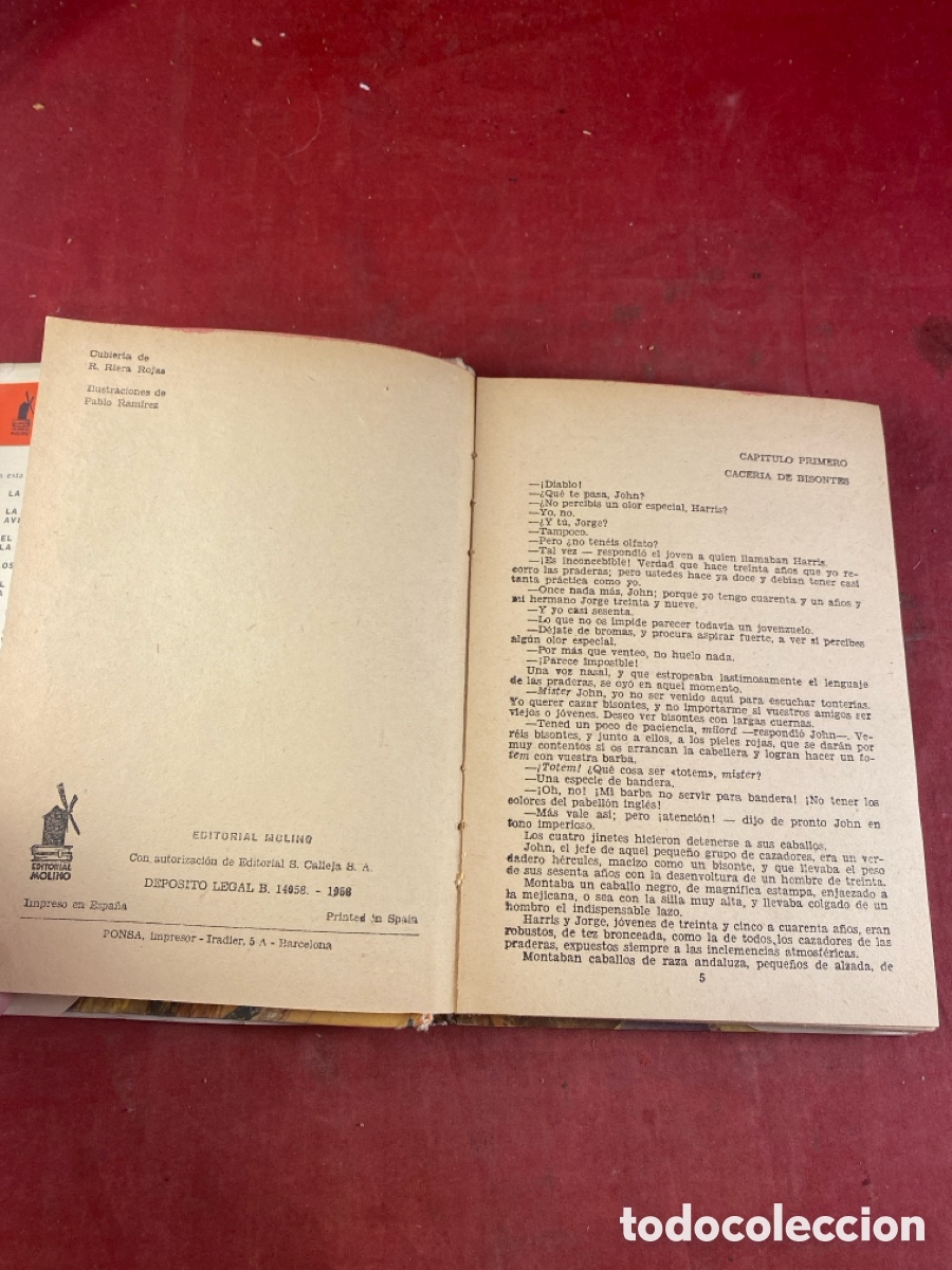 Libros de segunda mano: SALGARI. LA CAZADORA DE CABELLERAS - Foto 3