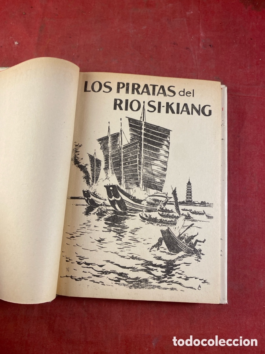 Libros de segunda mano: SALGARI. PIRATAS DEL R&Iacute;O SI-KIANG - Foto 2