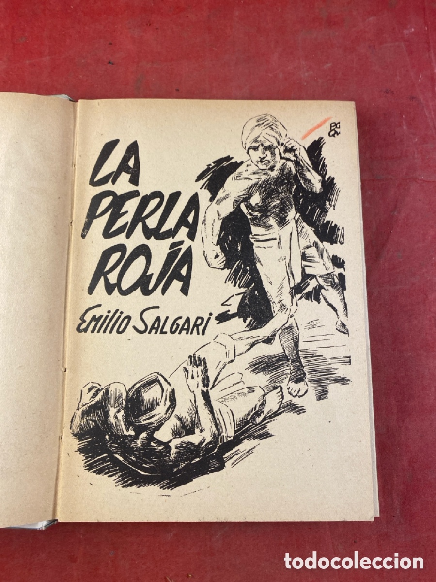 Libros de segunda mano: SALGARI. LA PERLA ROJA - Foto 2