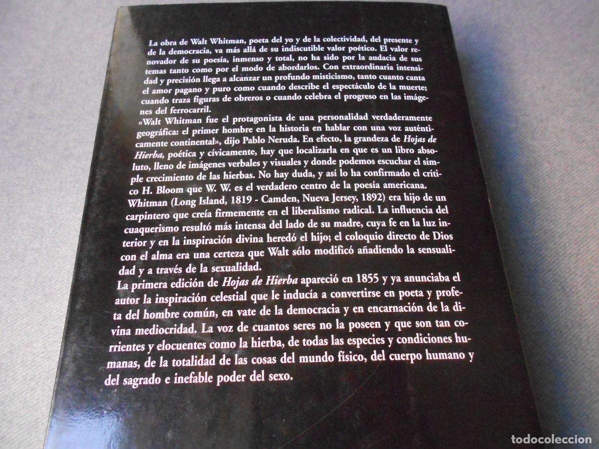 Libros de segunda mano: HOJAS DE HIERBA - Foto 4
