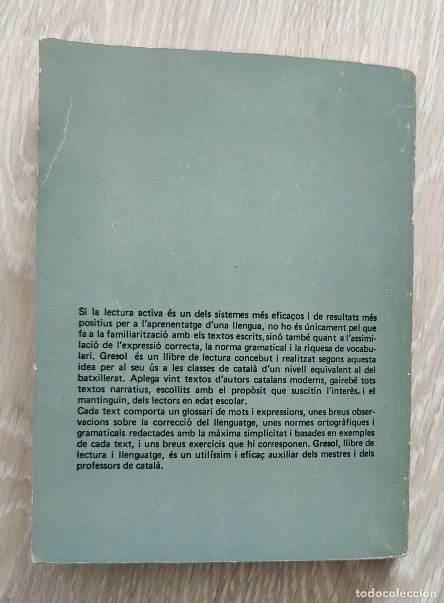 Libros de segunda mano: Libro Gresol Lectura i Llenguatge - Foto 9