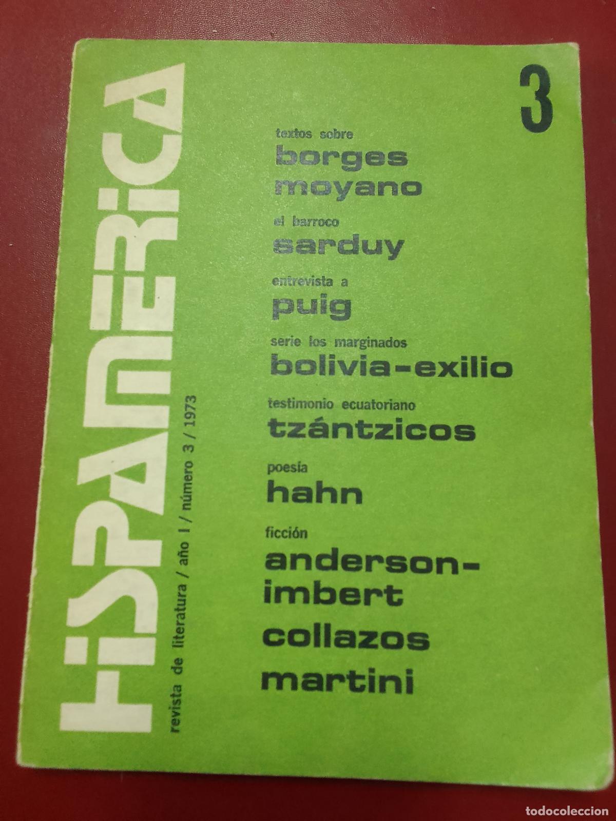 Gebrauchte B&uuml;cher: VV.AA.: Hispam&eacute;rica. Revista de literatura. A&ntilde;o I. N&uacute;mero 3 (1973)