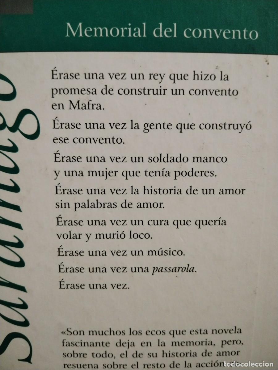 Libros de segunda mano: MEMORIAL DEL CONVENTO - Foto 4