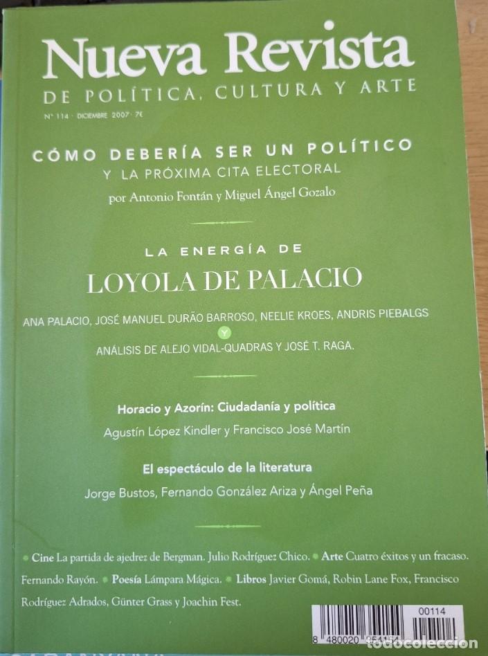 Livres d'occasion: NUEVA REVISTA DE POLITICA, CULTURA Y ARTE N&ordm; 114. COMO DEBERIA SER UN POLITICO Y LA PROXIMA CITA ELE