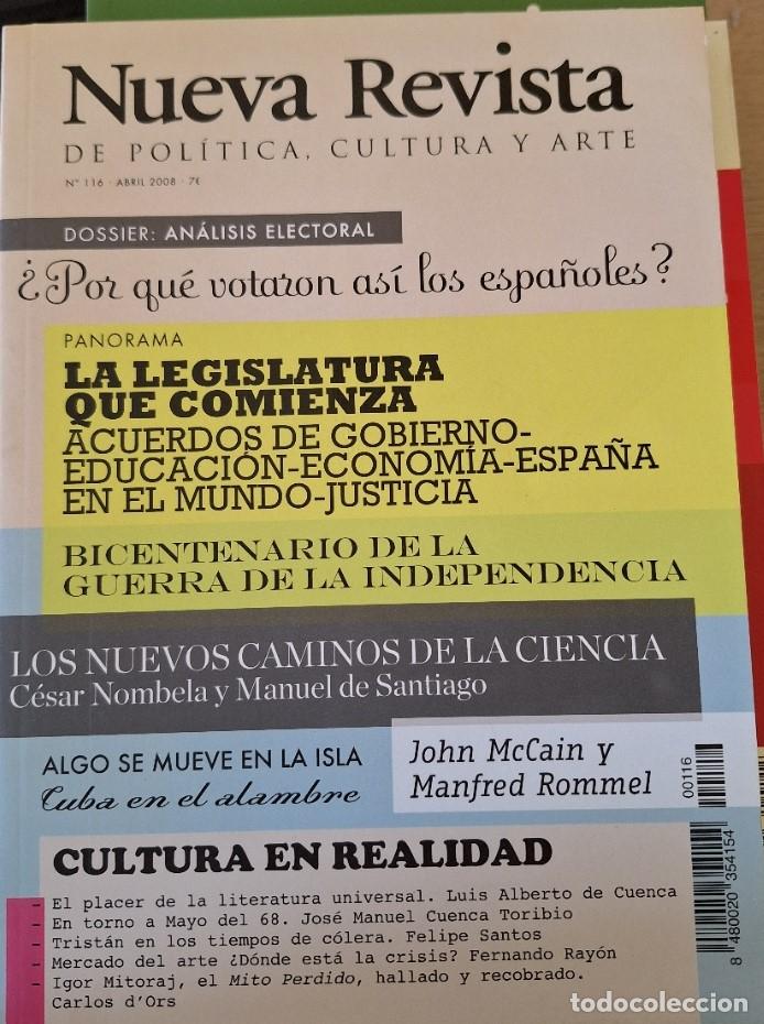 Libri di seconda mano: NUEVA REVISTA DE POLITICA, CULTURA Y ARTE N&ordm; 116. &iquest;Por qu&eacute; VOTARON ASI LOS ESPA&Ntilde;OLES? -