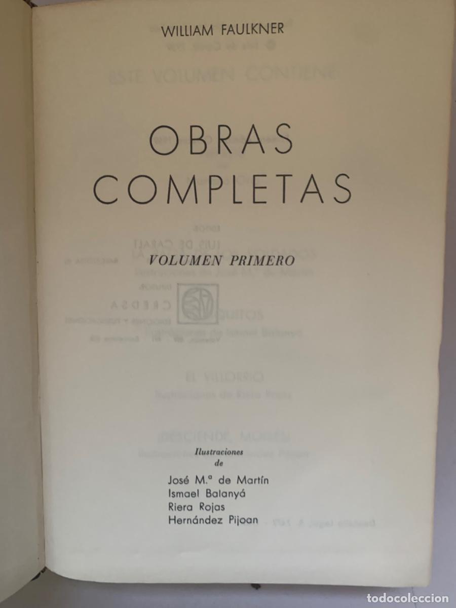 Libros de segunda mano: Obras completas de William Faulkner - Foto 2