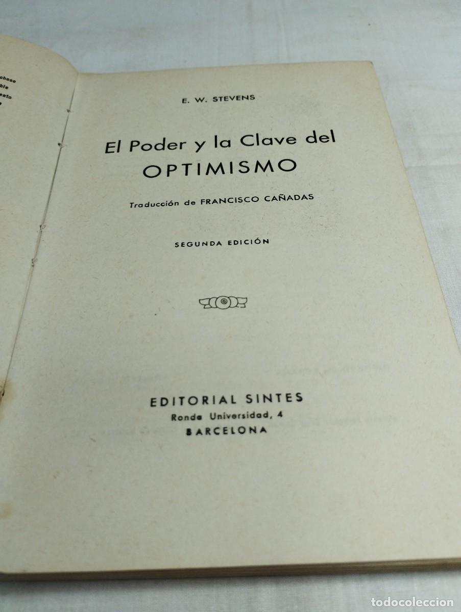 Libros de segunda mano: Optimismo. E.W. Stevens, 1951 - Foto 2