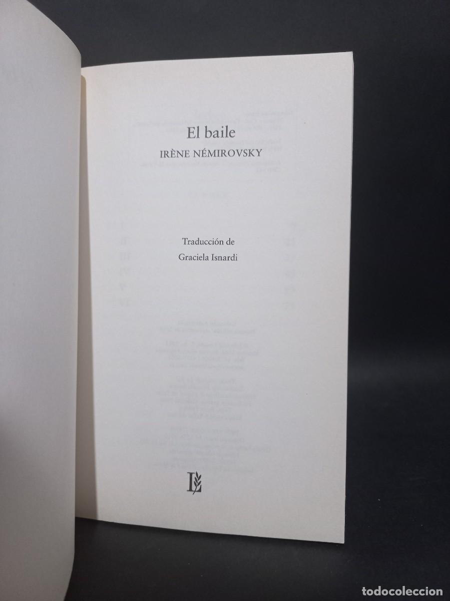 Libros de segunda mano: IR&Egrave;NE N&Eacute;MIROVSKY - EL BAILE - 2016 - Foto 2