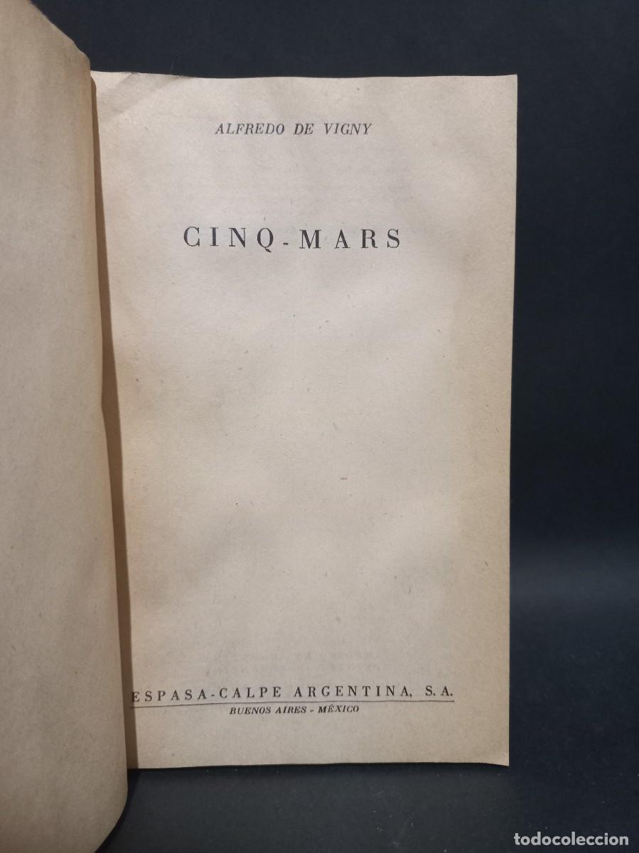 Libros de segunda mano: ALFREDO DE VIGNY - CINQ-MARS - 1947 - Foto 2