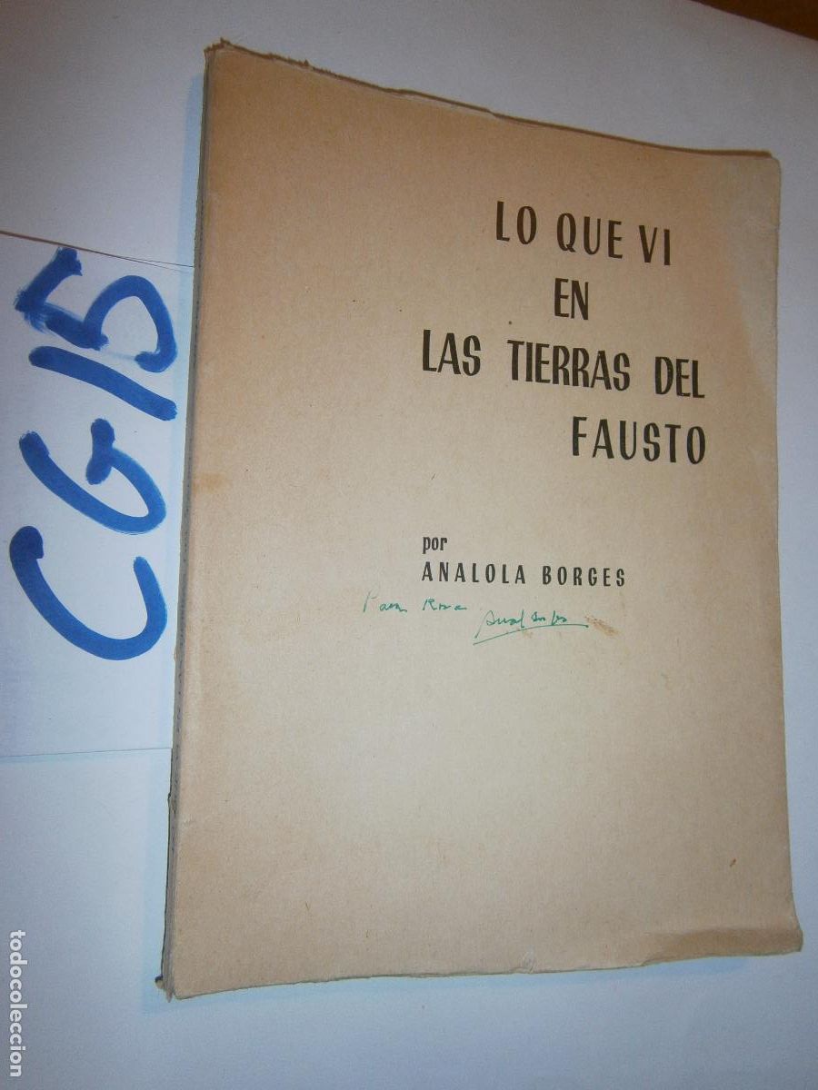 Libri di seconda mano: LO QUE VI EN LAS TIERRAS DE FAUSTO