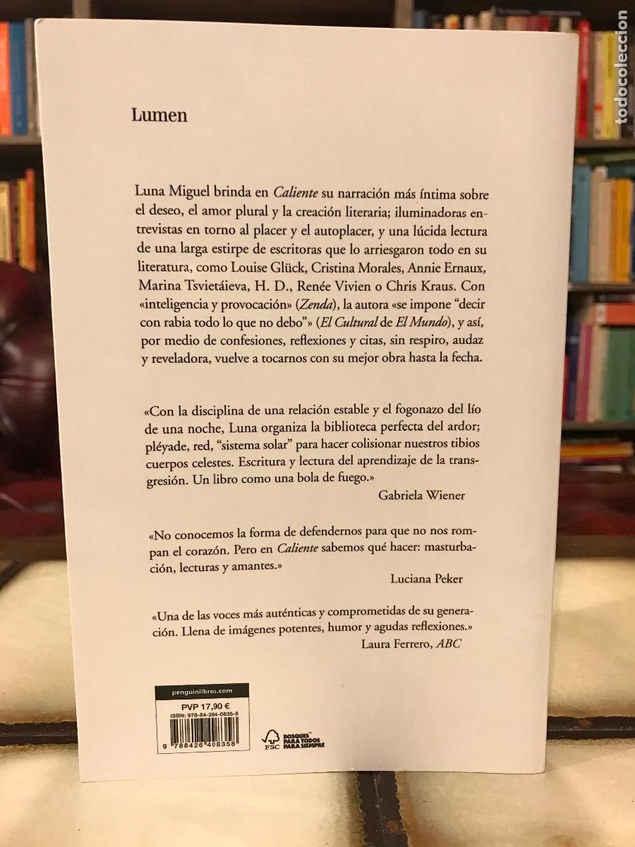 Libros de segunda mano: Caliente. Luna Miguel. - Foto 2