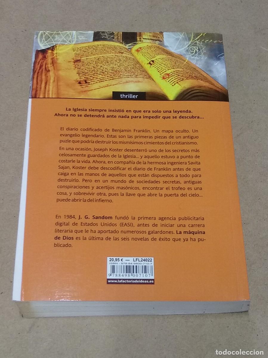Libros de segunda mano: La m&aacute;quina de dios - J. G. Sandom - Foto 2