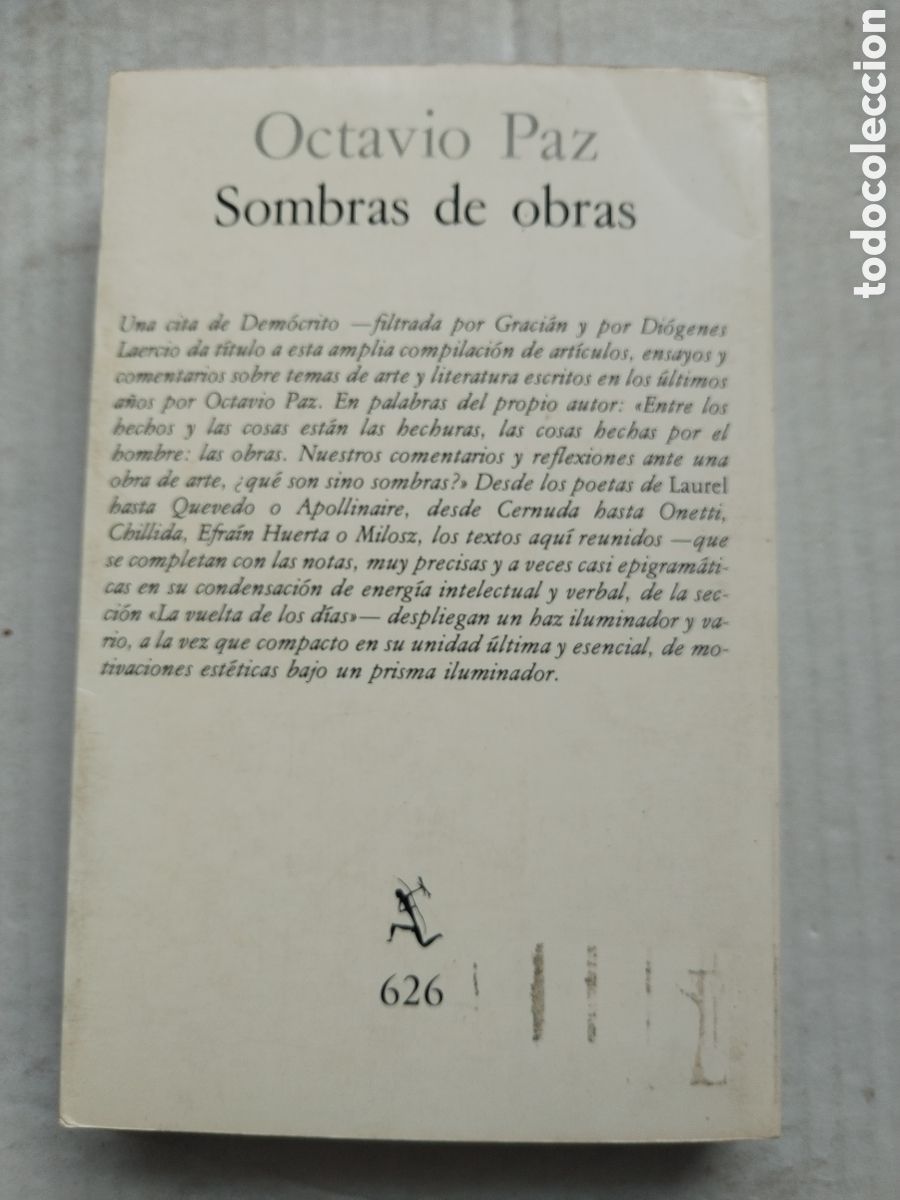 Libros de segunda mano: SOMBRAS DE OBRAS/OCTAVIO PAZ - Foto 5