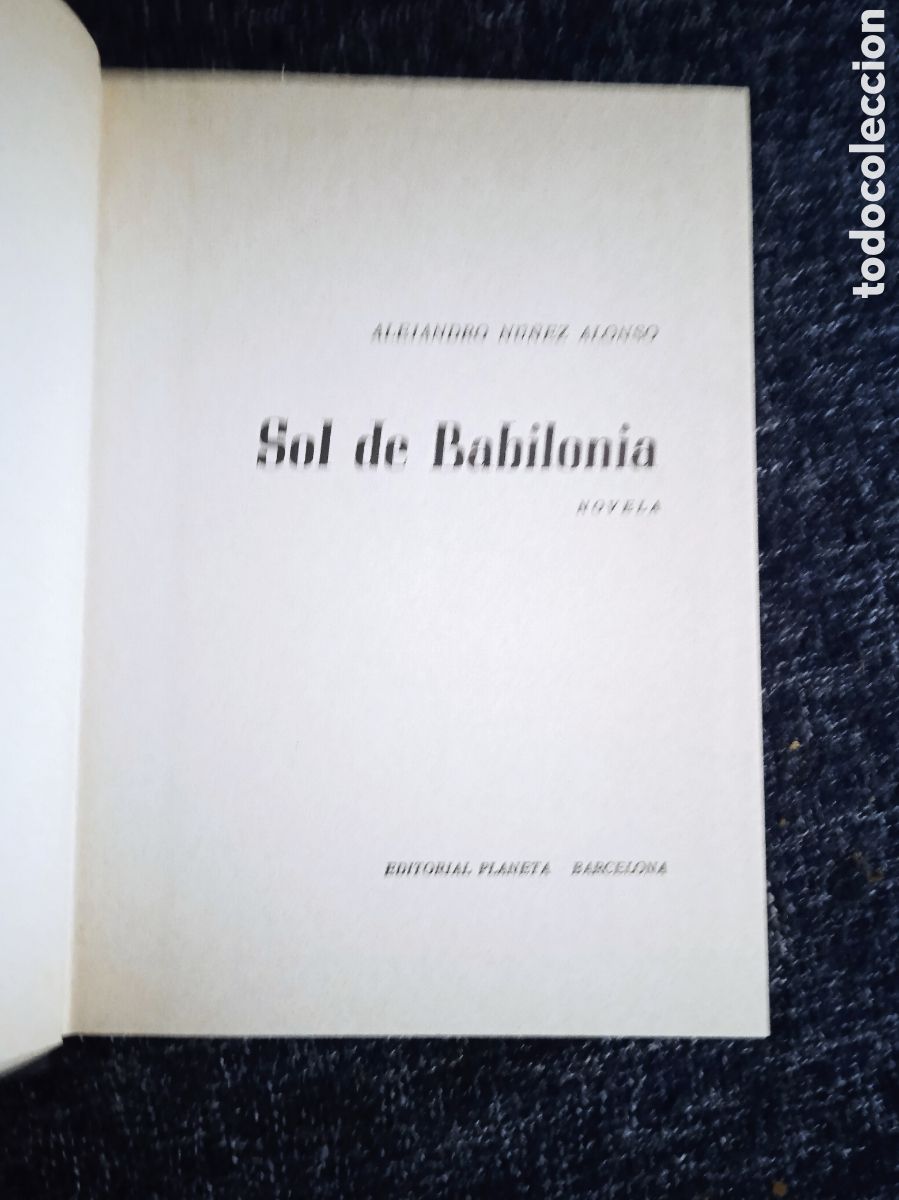 Libros de segunda mano: SOL DE BABILONIA / A. NU&Ntilde;EZ ALONSO - Foto 1