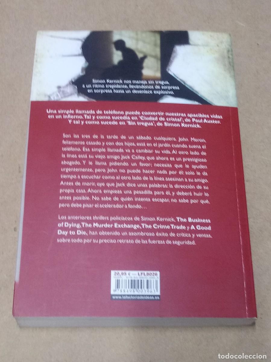 Libros de segunda mano: Sin tregua - Simon Kernick - Foto 2