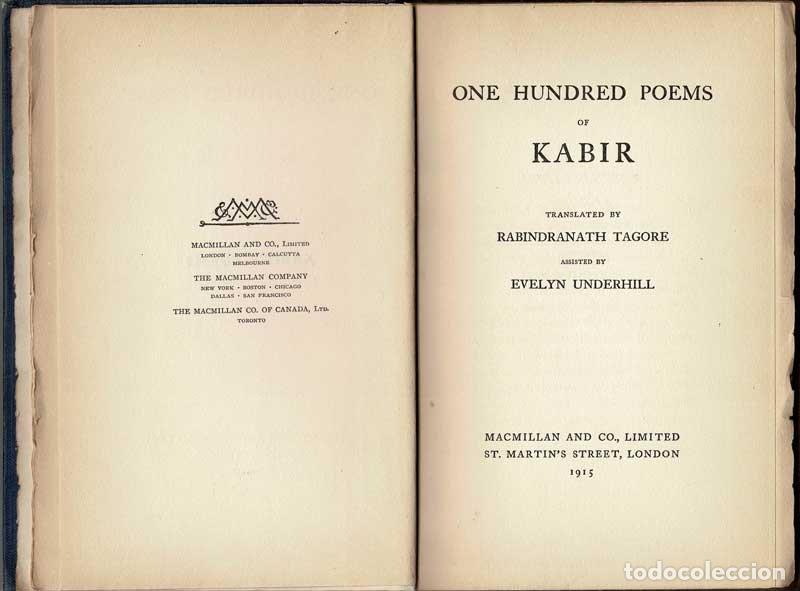 Libros de segunda mano: One hundred poems - Kabir - Foto 4