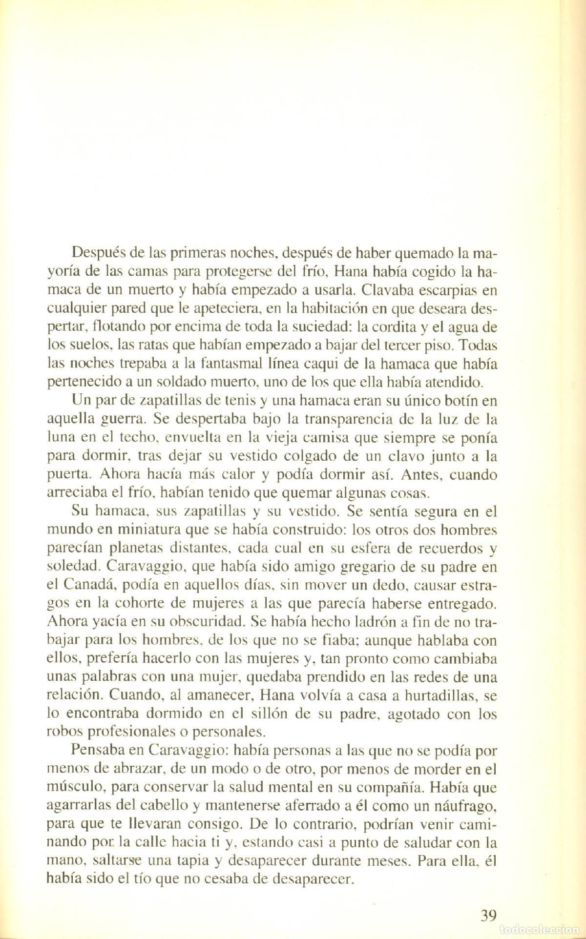 Libros de segunda mano: El paciente ingles - Ondaatje, Michael - Foto 2