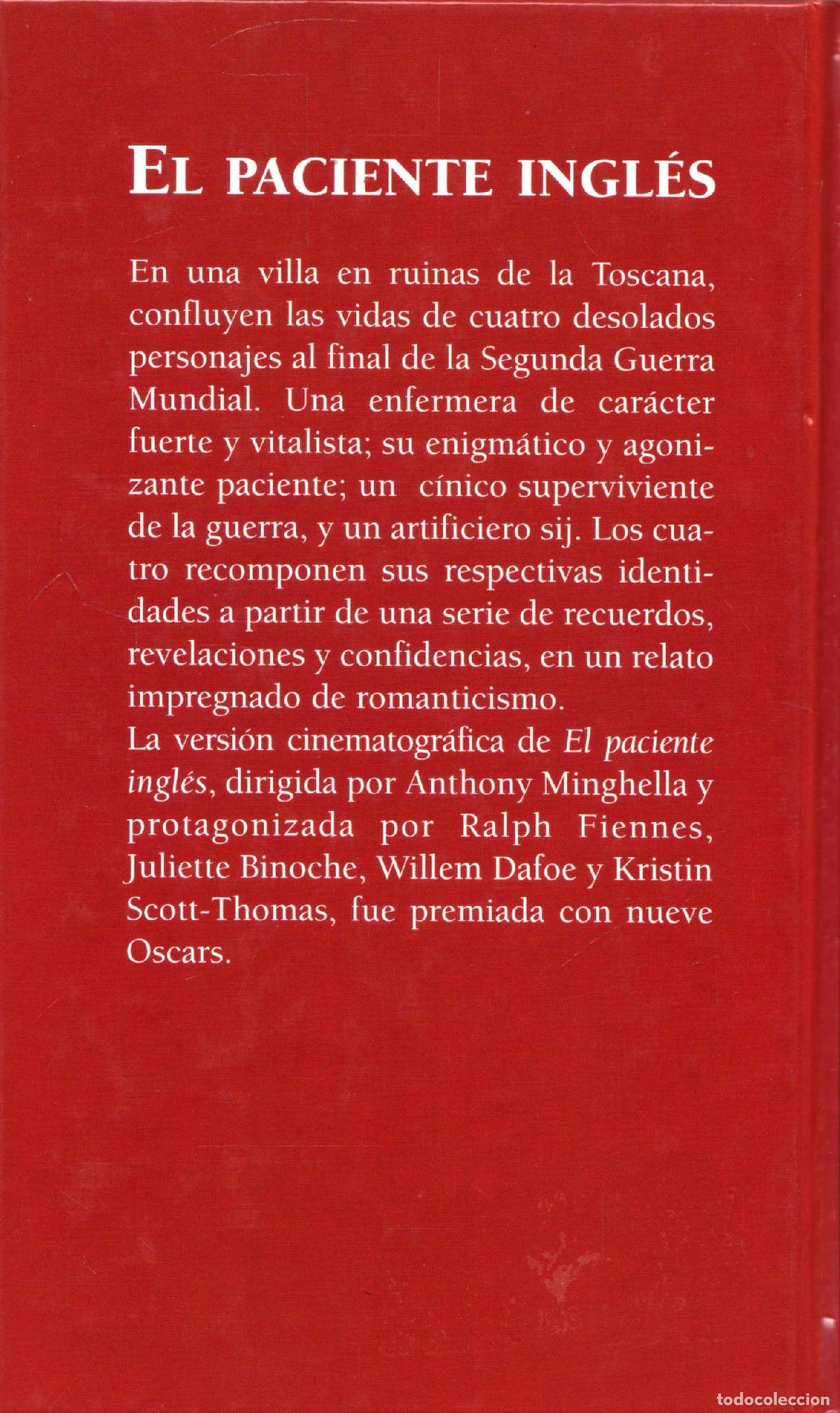 Libros de segunda mano: El paciente ingles - Ondaatje, Michael - Foto 3