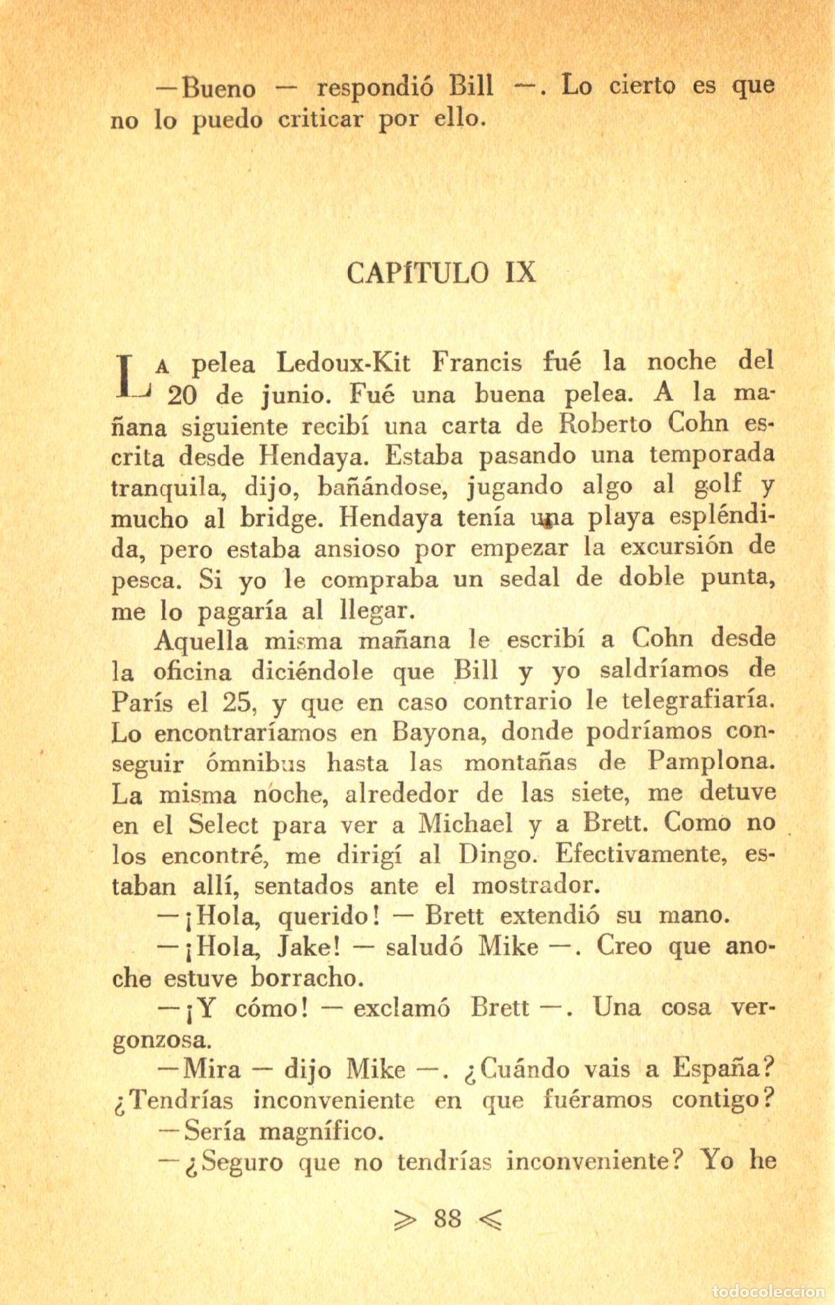 Libros de segunda mano: Fiesta - Hemingway, Ernest - Foto 2