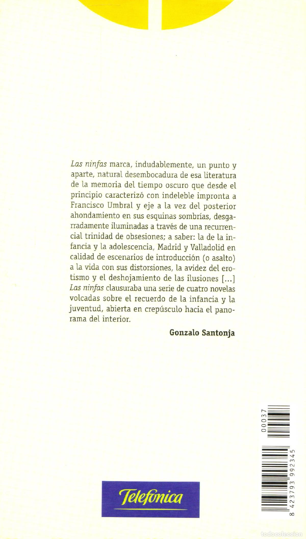 Libros de segunda mano: Las ninfas - Umbral, Francisco - Foto 3