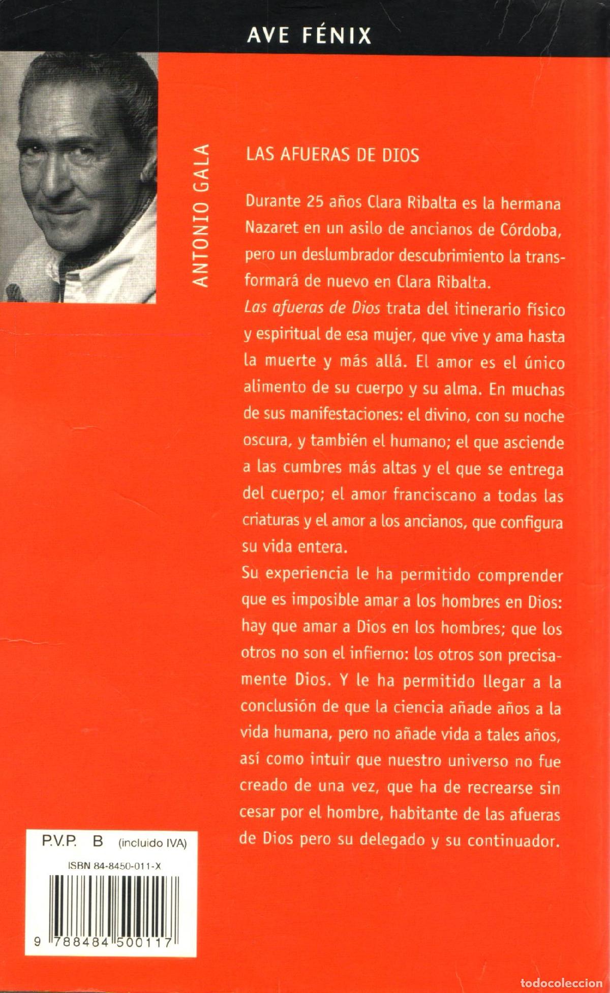 Libros de segunda mano: Las afueras de Dios - Gala, Antonio - Foto 3