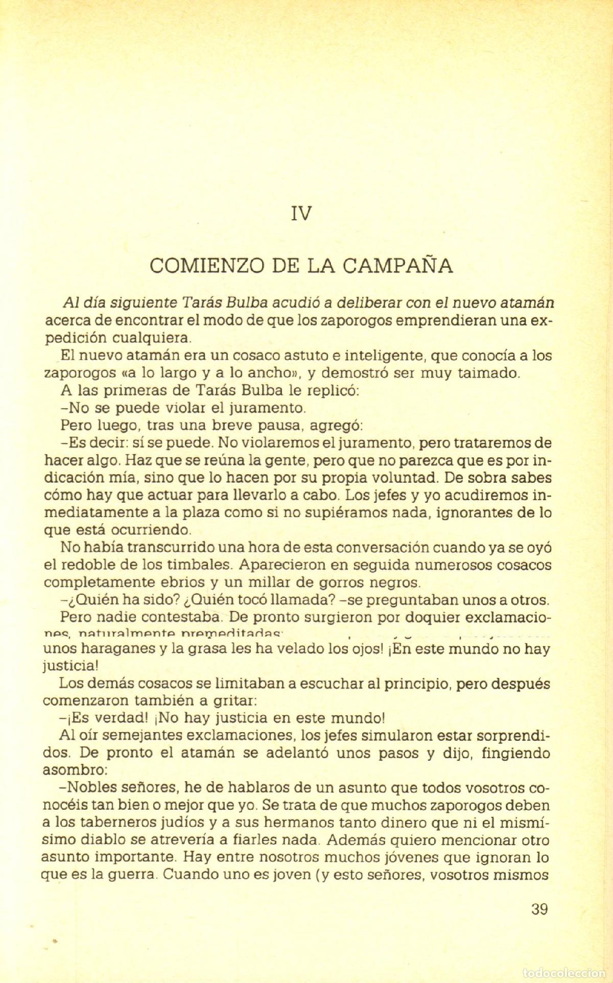 Libros de segunda mano: Taras Bulba - Gogol, Nikolai - Foto 2