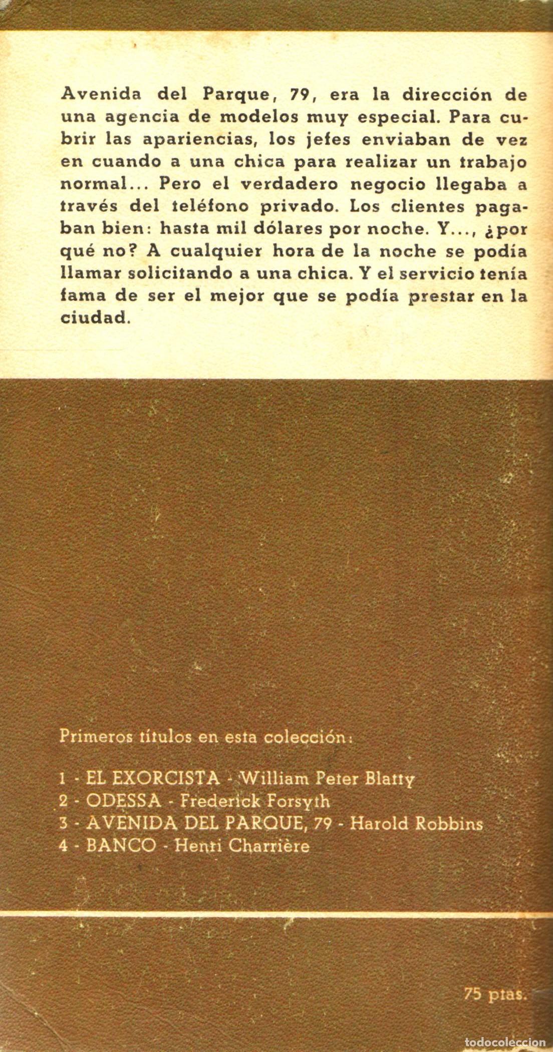 Libros de segunda mano: Avenida del parque 79 - Robbins, Harold - Foto 2