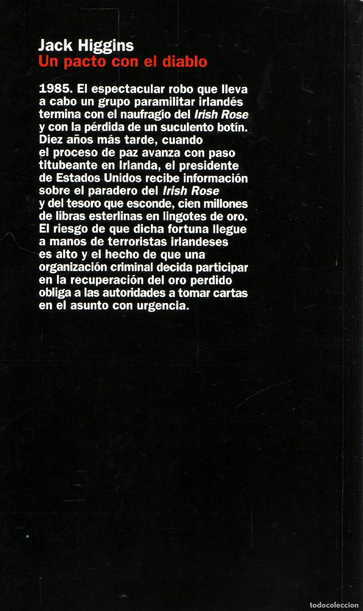 Libros de segunda mano: Un pacto con el diablo - Higgins, Jack - Foto 3