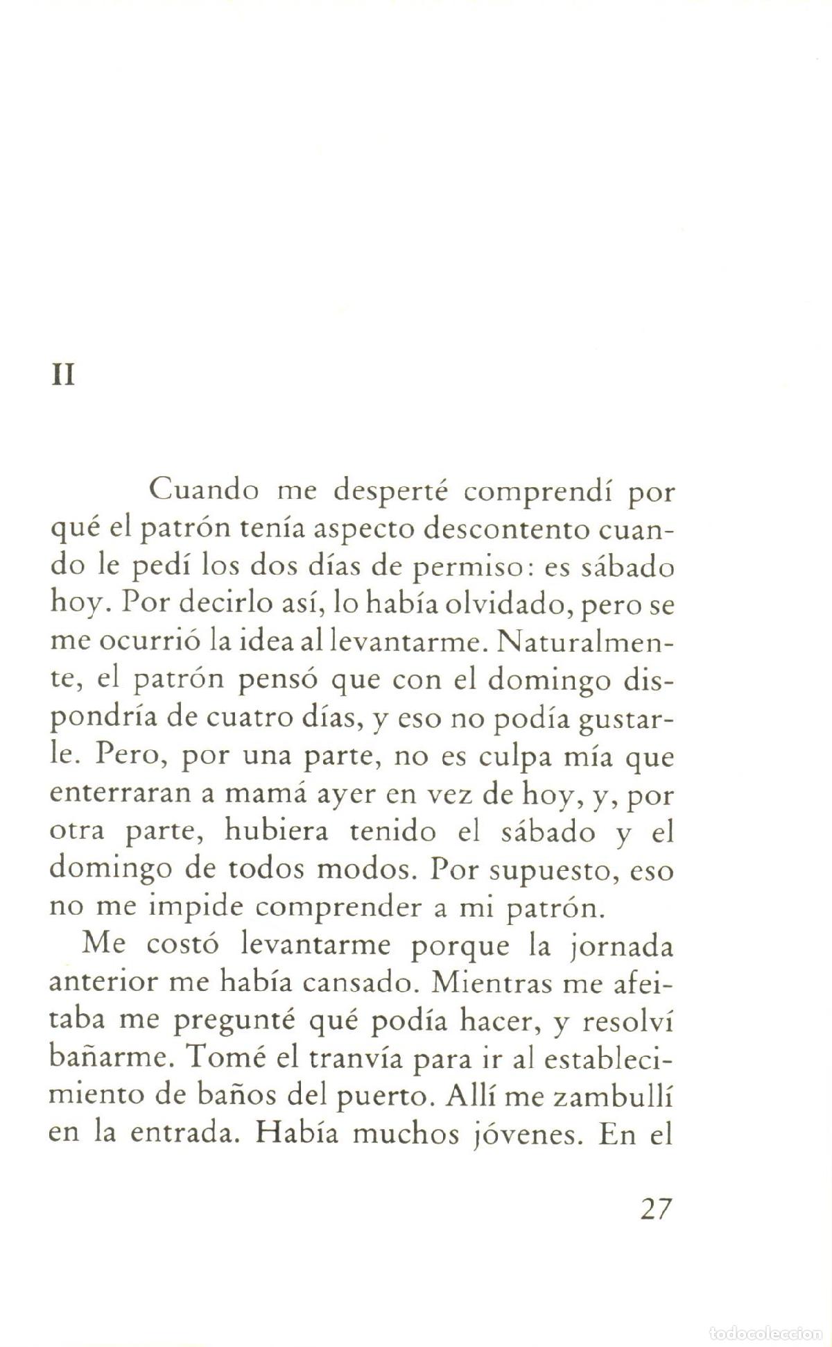 Libros de segunda mano: El extranjero - Camus, Albert - Foto 2