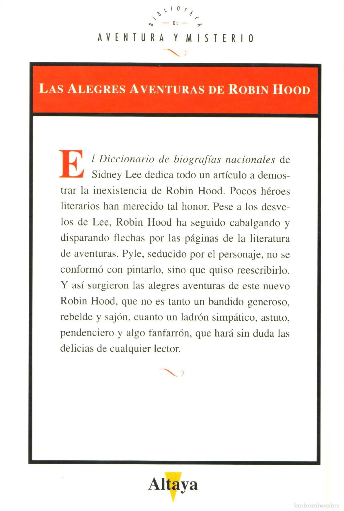 Libros de segunda mano: Las alegres aventuras de Robin Hood - Pyle, Howard - Foto 2