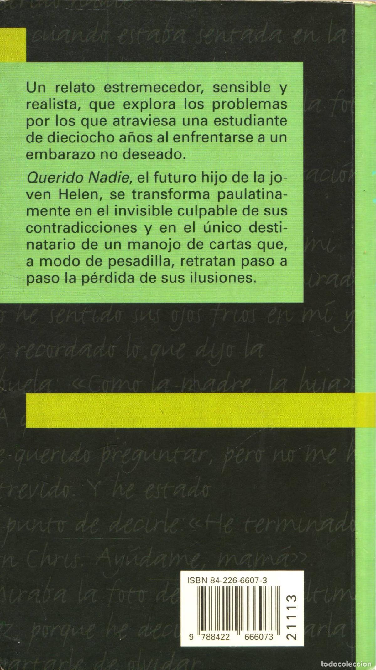 Libros de segunda mano: Querido nadie - Doherty, Berlie - Foto 3